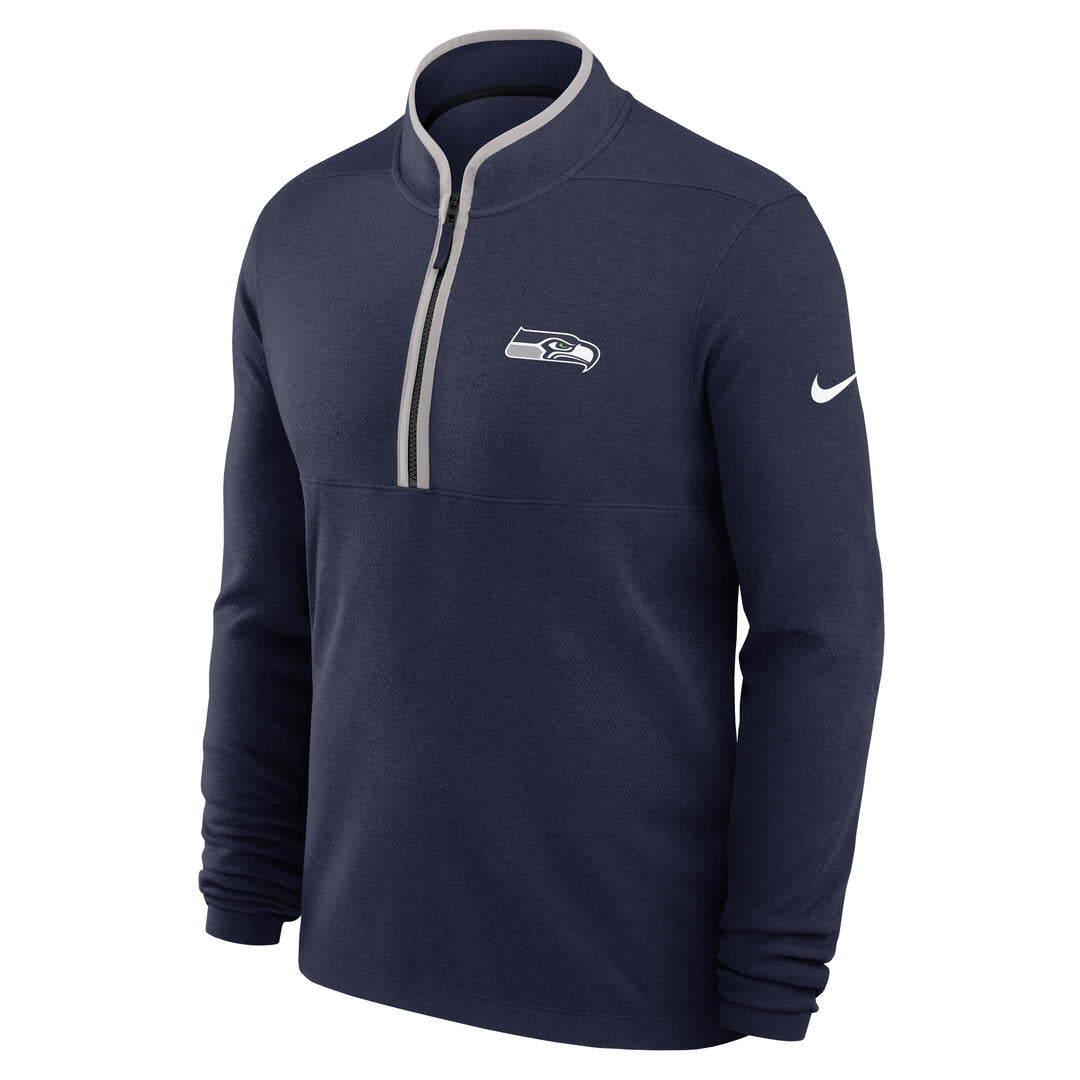 Nike Men's NFL Seattle Seahawks Victory 1/2 Zip Long Sleeve Top