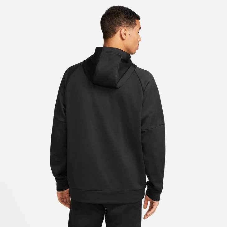 nike men's therma hoodie black