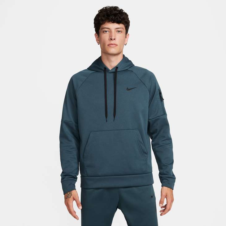 Nike Therma FIT Men s Pullover Fitness Hoodie 50 Recycled Polyester