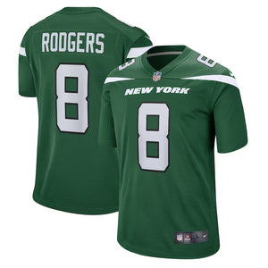 Nike Men's NFL  New York Jets Aaron Rodgers Game Jersey Green