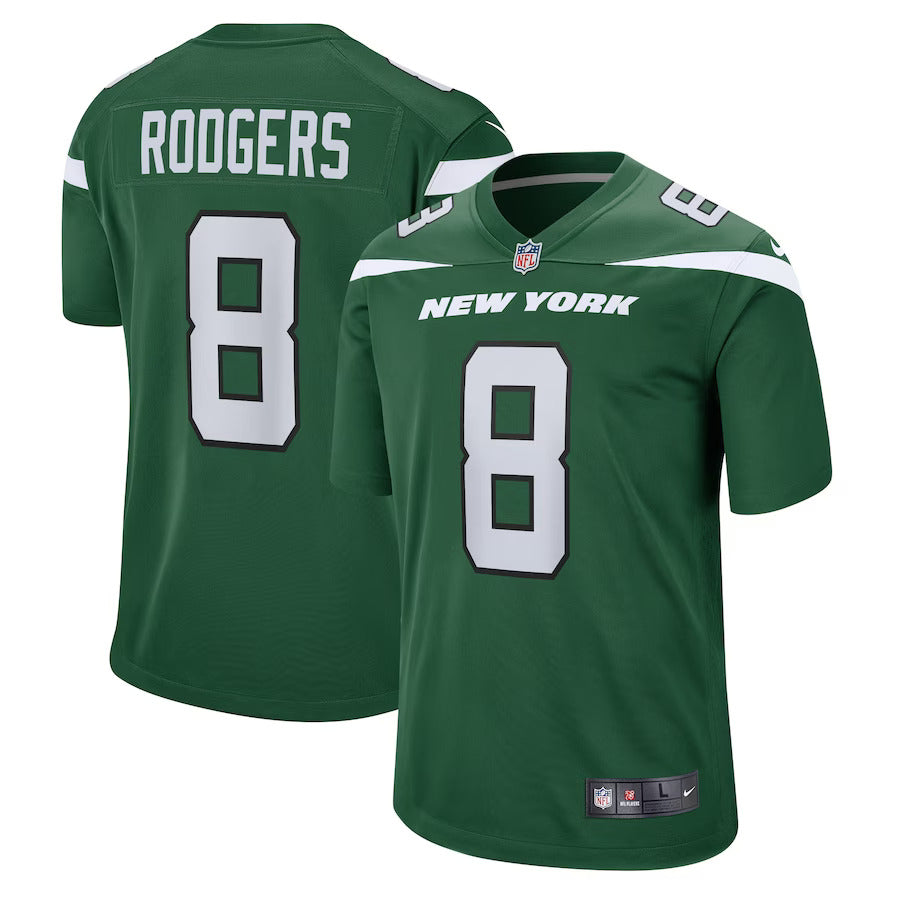 Nike Men's NFL  New York Jets Aaron Rodgers Game Jersey Green