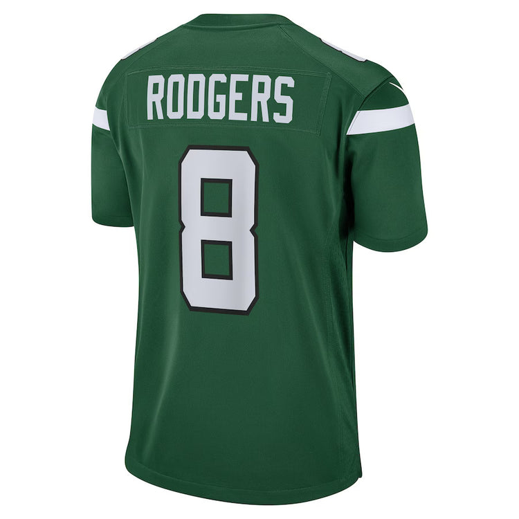 Nike Men's NFL  New York Jets Aaron Rodgers Game Jersey Green