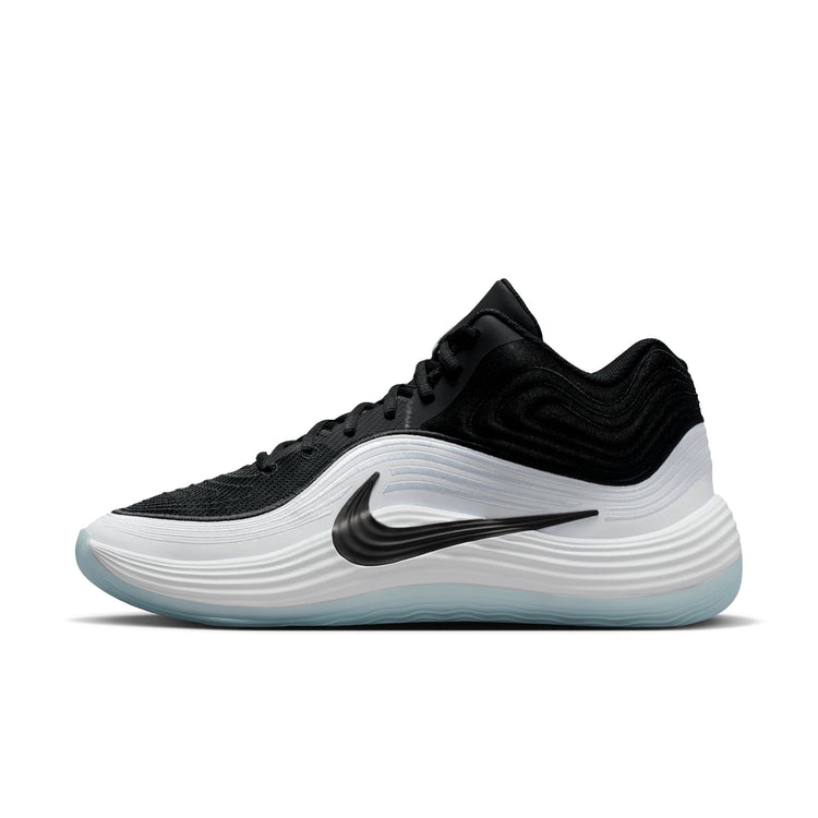 Nike Senior Precision 8 Basketball Shoe BLACK/BLACK-WHITE-ICE BLUE
