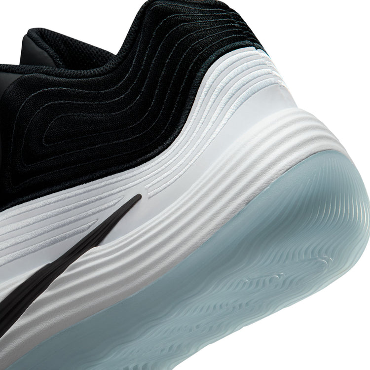 Nike Senior Precision 8 Basketball Shoe BLACK/BLACK-WHITE-ICE BLUE
