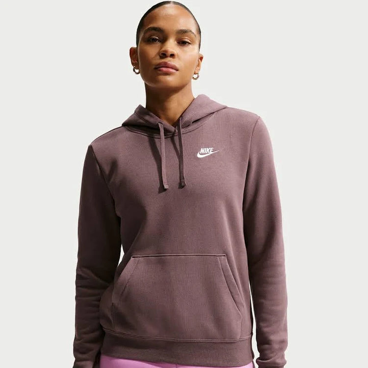 Nike Women's Club Fleece Hoodie Purple
