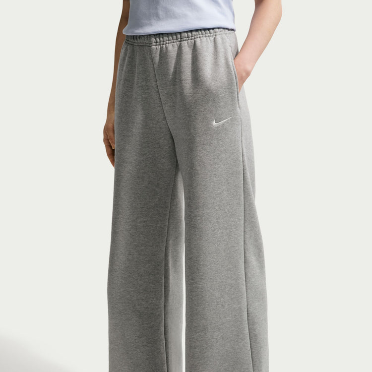 Nike Women's Studio Mid-Rise Pant DK GREY HEATHER/SAIL
