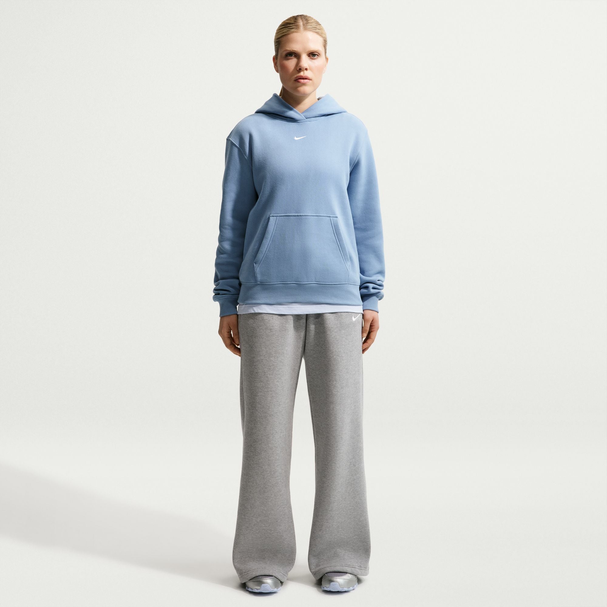 Nike Women's Studio Mid-Rise Pant DK GREY HEATHER/SAIL
