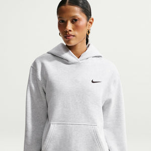 Nike Women's Studio Pullover Hoodie BIRCH HEATHER/BLACK
