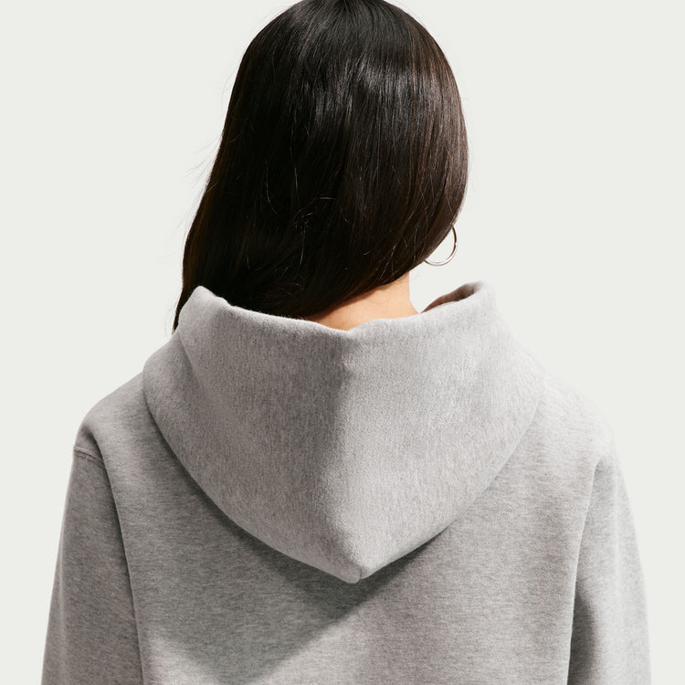 Nike Women's Studio Pullover Hoodie DK GREY HEATHER/SAIL
