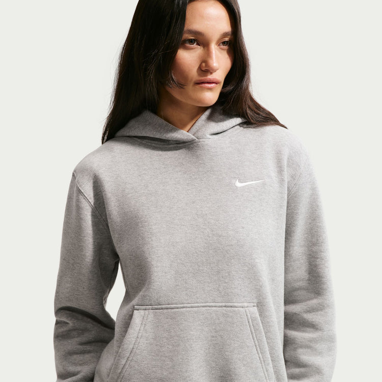 Nike Women's Studio Pullover Hoodie DK GREY HEATHER/SAIL
