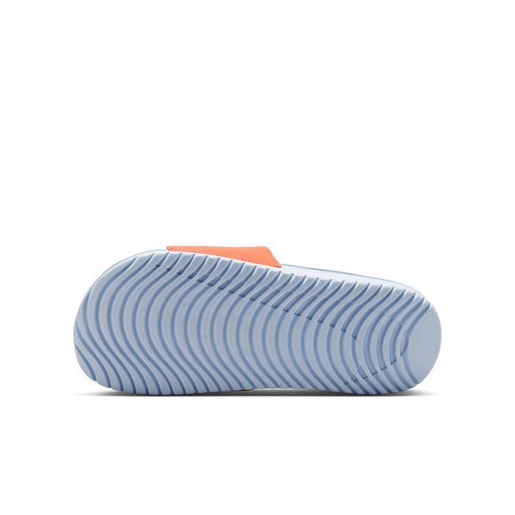 Nike Youth Kawa Slides TURF ORANGE/BRIGHT VIOLET-BLUE TINT
