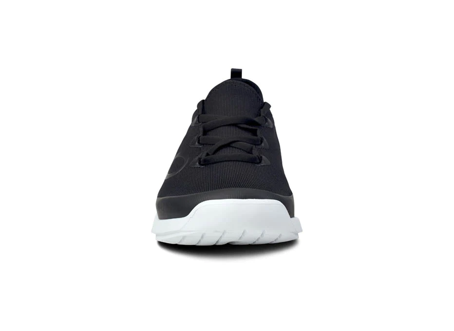 OOFOS Men's OOMG Sport Lace Shoe Black/White