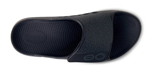 OOFOS OOahh Sport Flex Unisex Slide Black Labyrinth