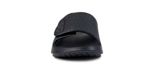 OOFOS OOahh Sport Flex Unisex Slide Black Labyrinth