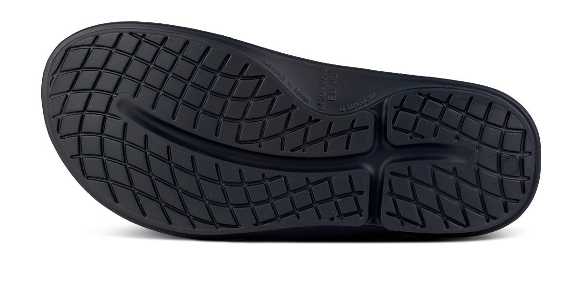 OOFOS OOahh Sport Flex Unisex Slide Black Labyrinth