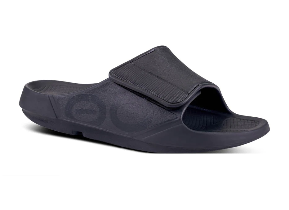 OOFOS OOahh Sport Flex Unisex Slide Black