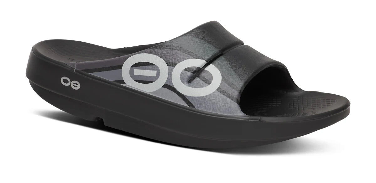 OOFOS OOahh Sport Slide Black Wave
