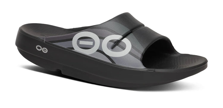 OOFOS OOahh Sport Slide Black Wave
