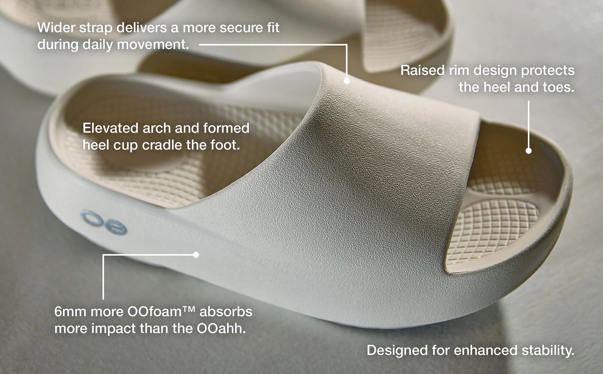 OOFOS Unisex OOahh + Slides
