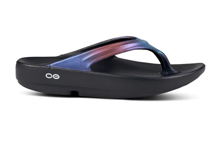 OOFOS Women's Luxe Sandal Midnight Spectre
