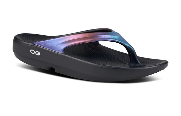 OOFOS Women's Luxe Sandal Midnight Spectre
