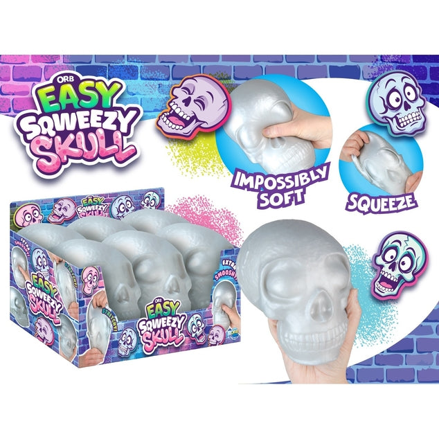 ORB Easy Sqweezy Skull Squishy Toy