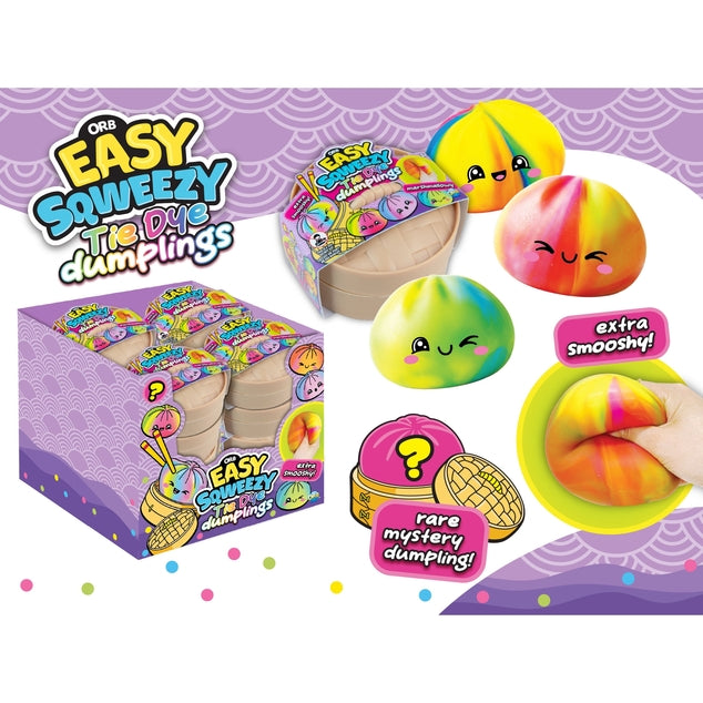 ORB Easy Sqweezy Tie Dye Dumplings Squishy Toy