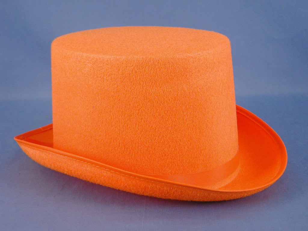 Oilers Felt Top Hat Orange

