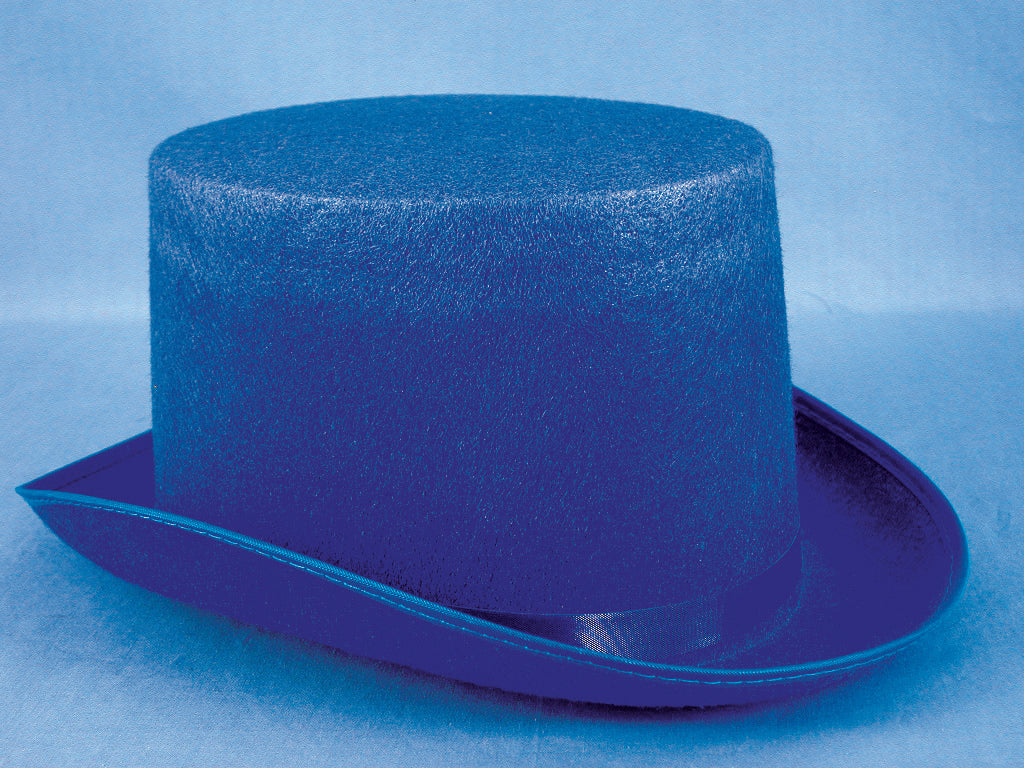 Oilers Felt Top Hat Blue
