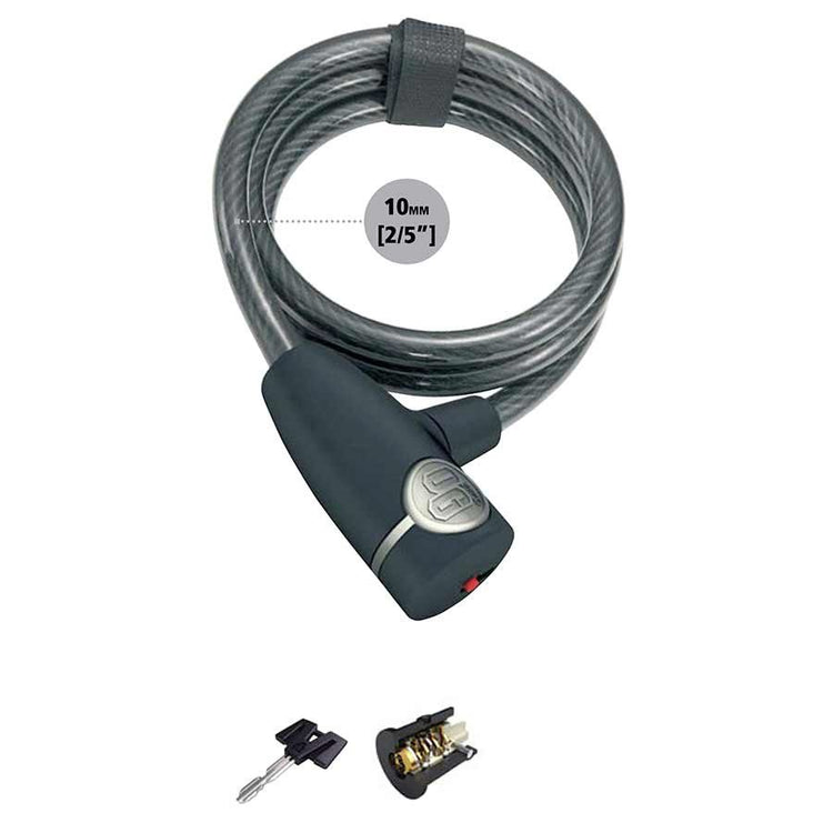 OnGuard OG (10mmx120cm) Coil Cable with Key Bike Lock