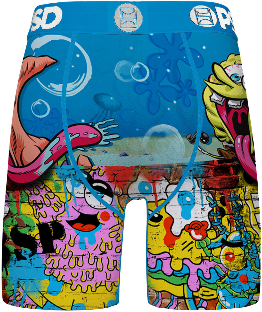 PSD SpongeBob Brick City Boxer Briefs blue