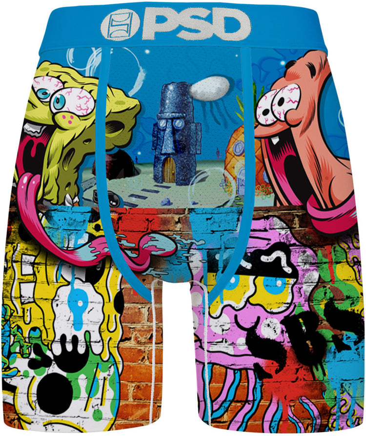 PSD SpongeBob Brick City Boxer Briefs blue