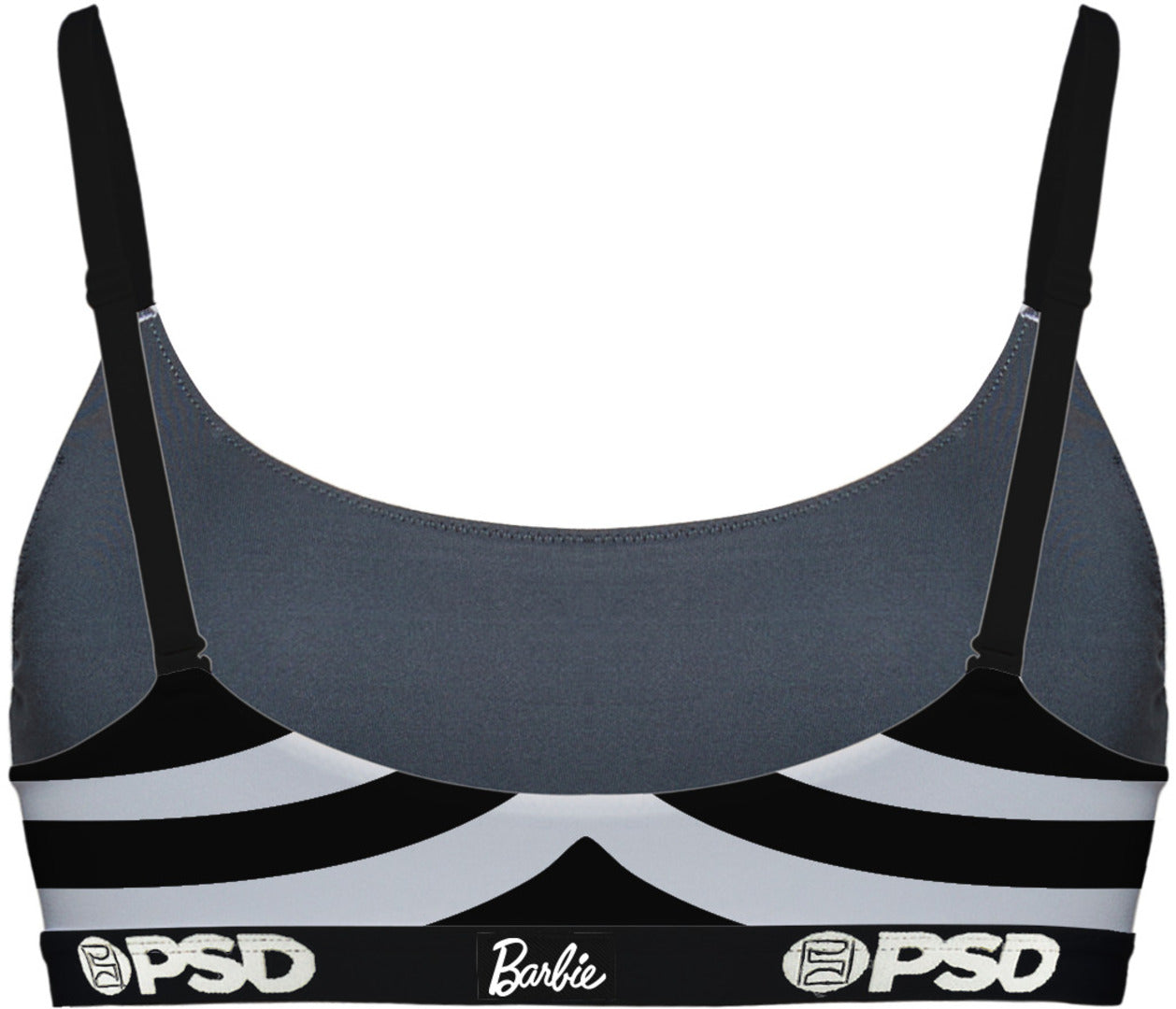 PSD Women's Barbie Doll Sports Bra black white