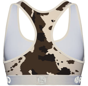 PSD Women's Longhorn Sports Bra brown white black