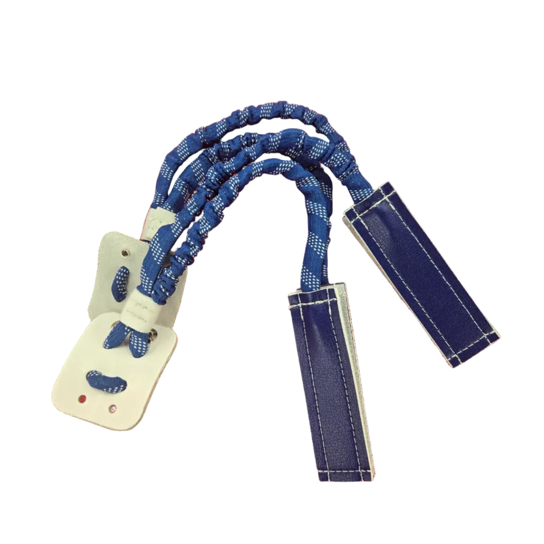 Pro Laces Senior Armor Hybrid Hockey Goalie Toe Tie White Royal