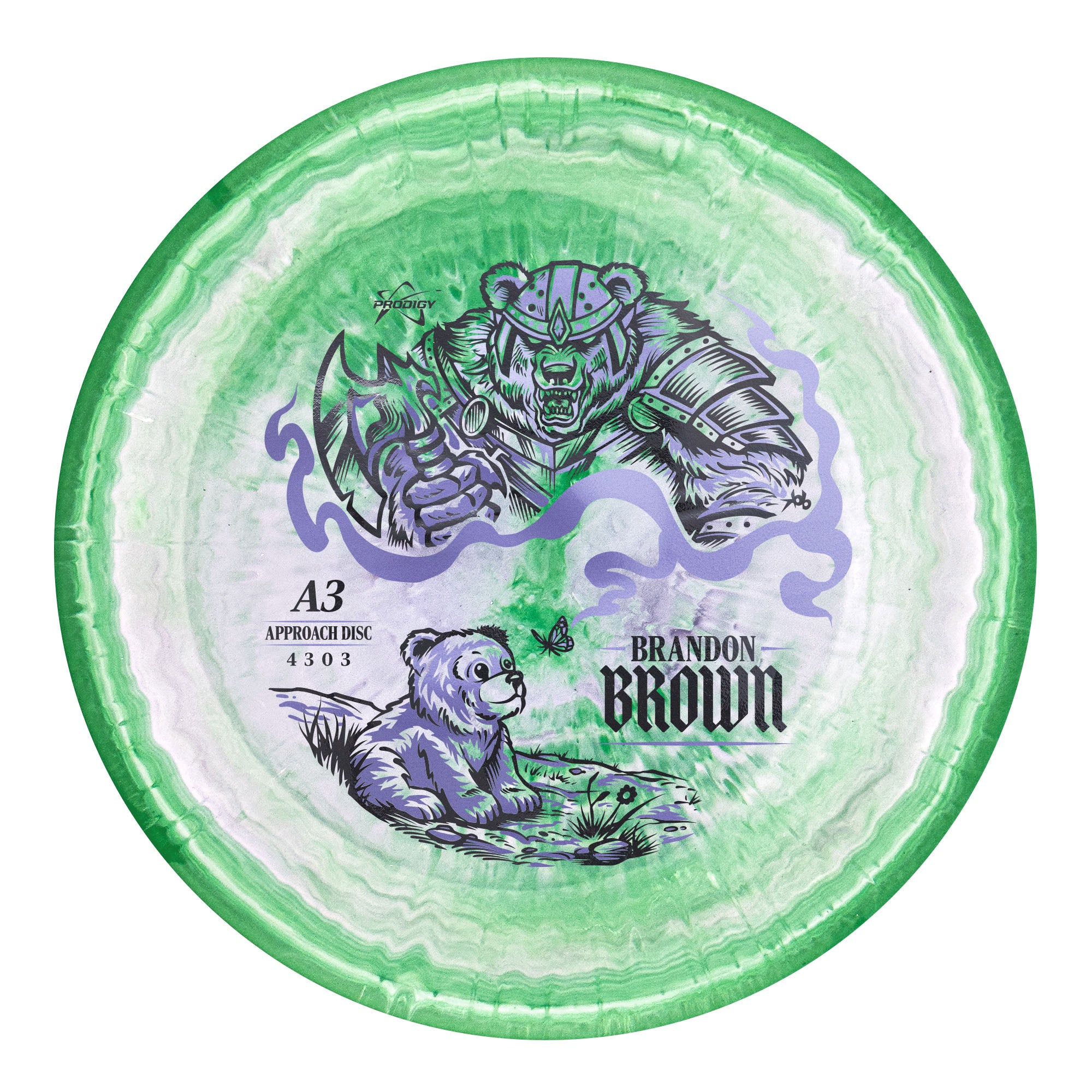 Prodigy A3 500 Spectrum Brandon Brown 2026 Signature Series Putt and Approach Golf Disc