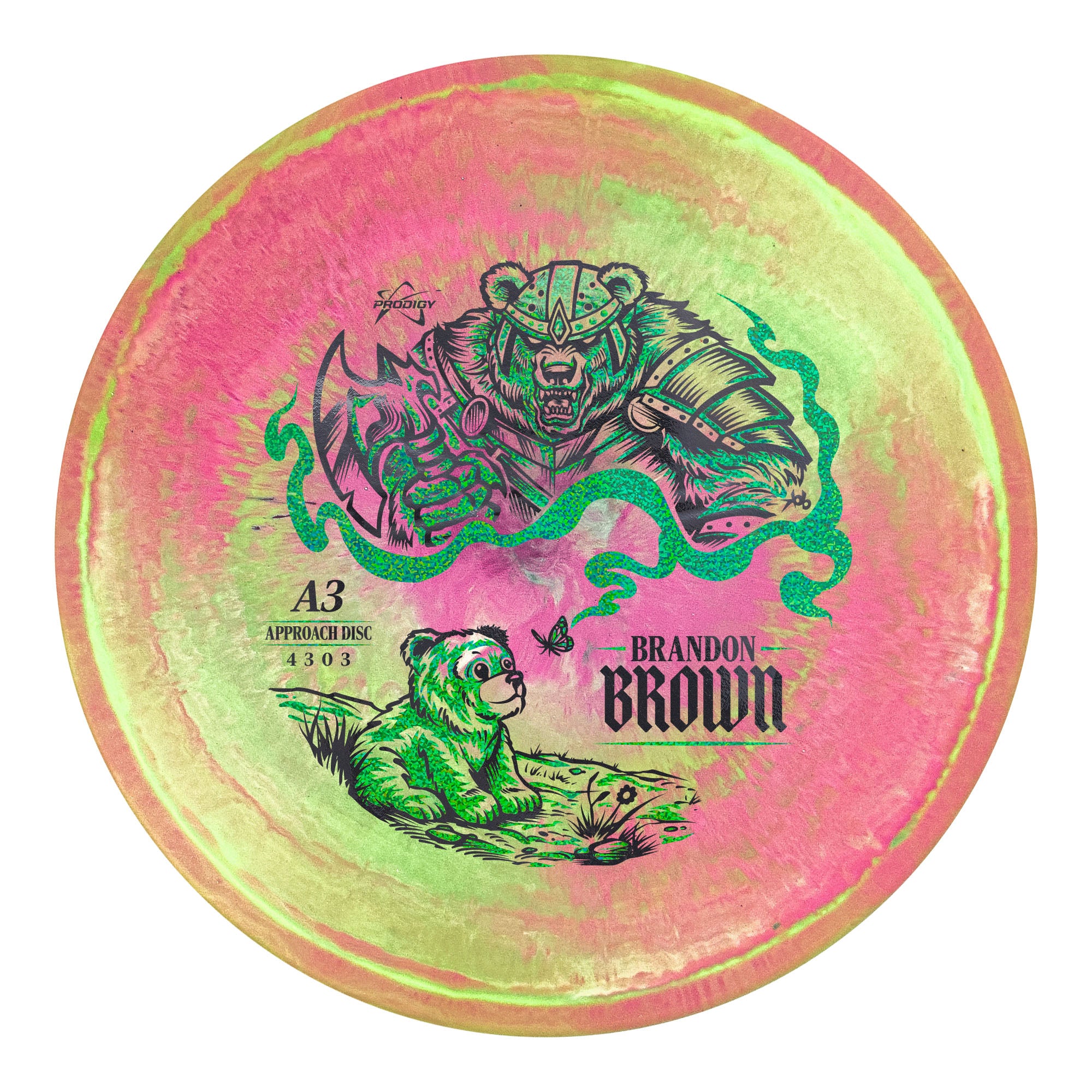 Prodigy A3 500 Spectrum Brandon Brown 2026 Signature Series Putt and Approach Golf Disc
