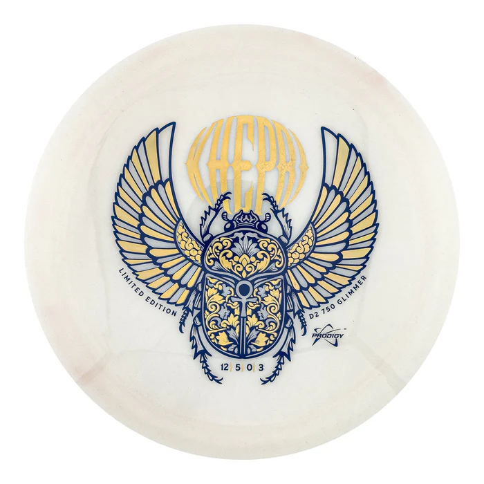 Prodigy D2 750 Glimmer Plastic Khepri Stamp Distance Driver Golf Disc