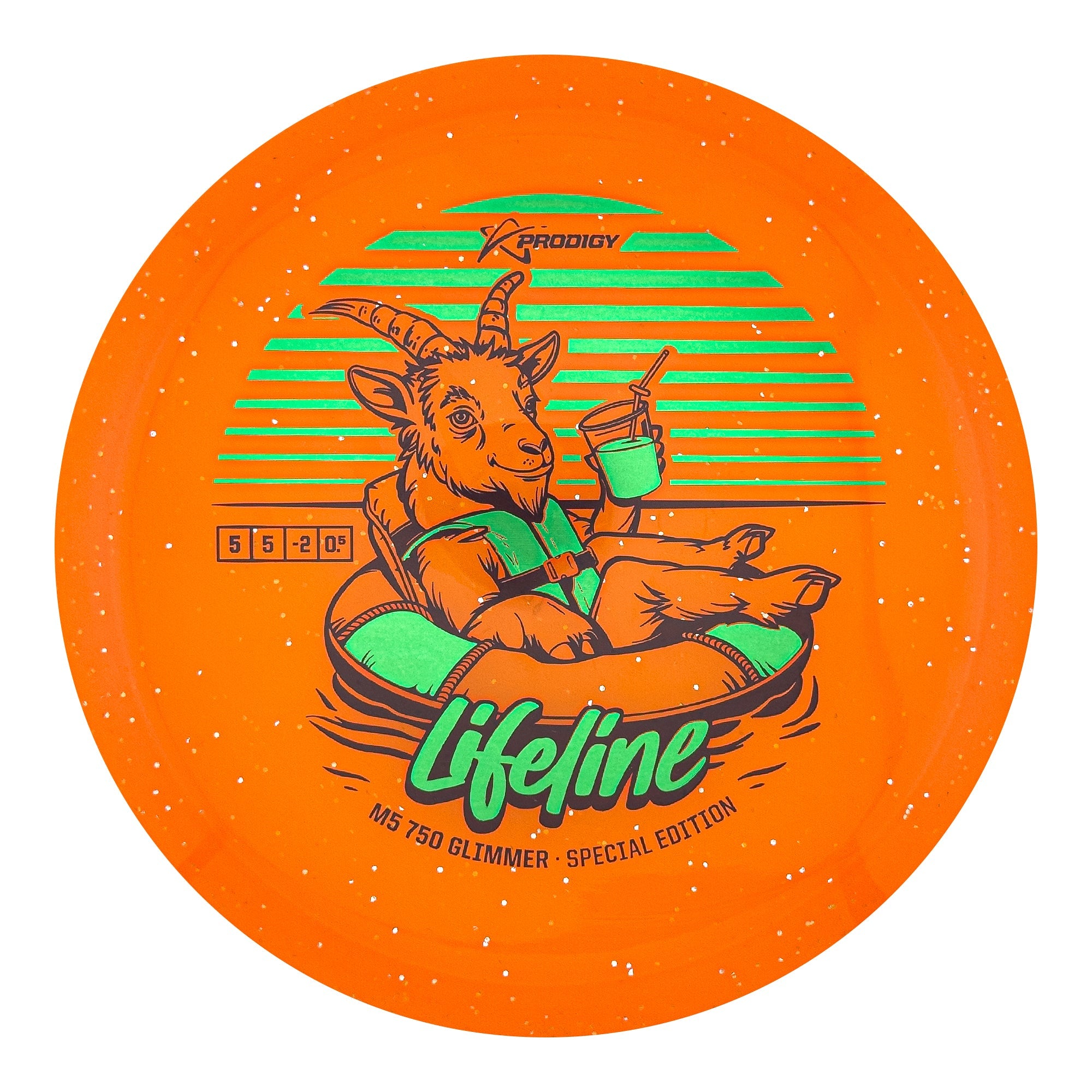 Prodigy M5 750 Glimmer Lifeline Stamp Mid-Range Golf Disc
