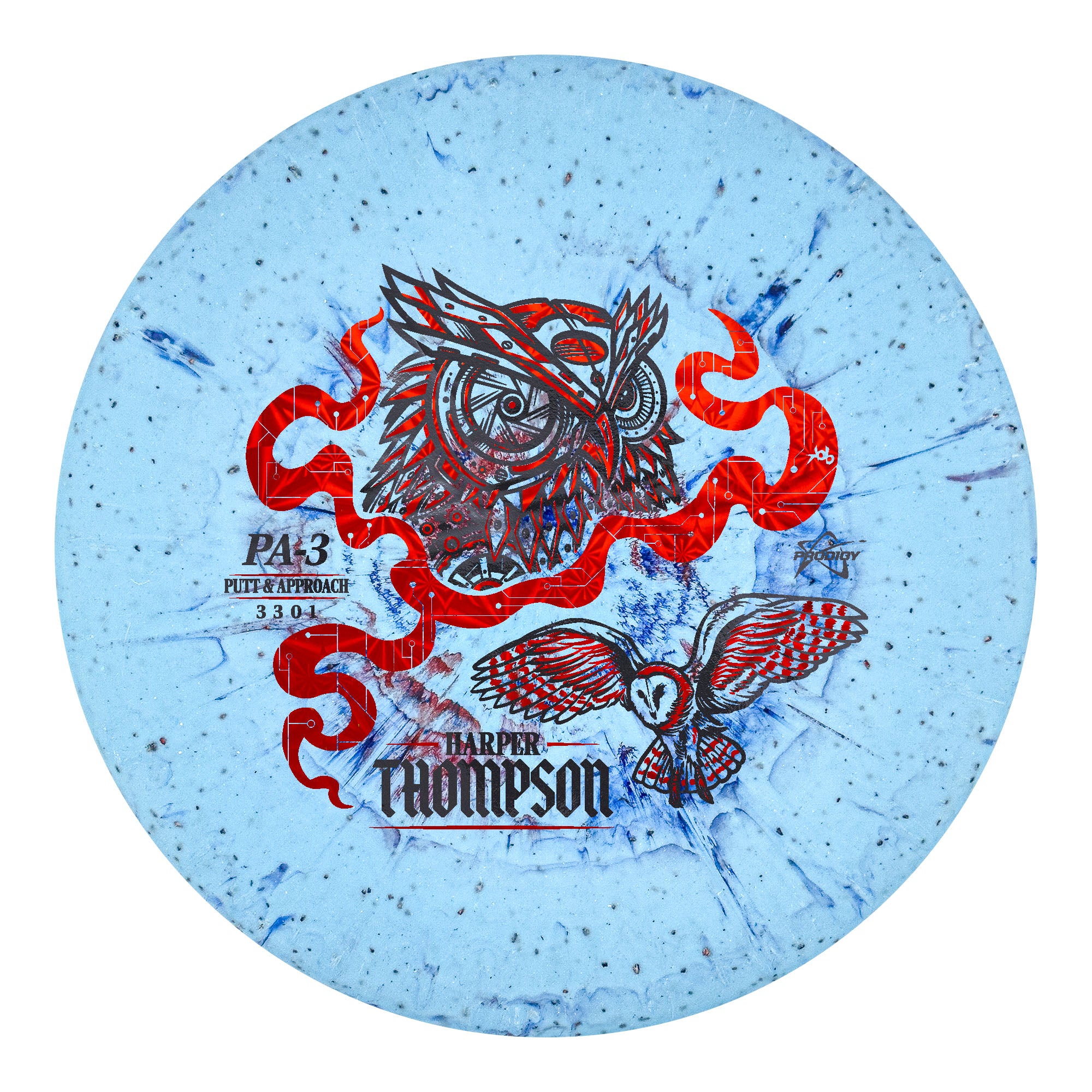 Prodigy PA-3 300 Fractal Harper Thompson 2026 Signature Series Putt and Approach Golf Disc 170-174 g
