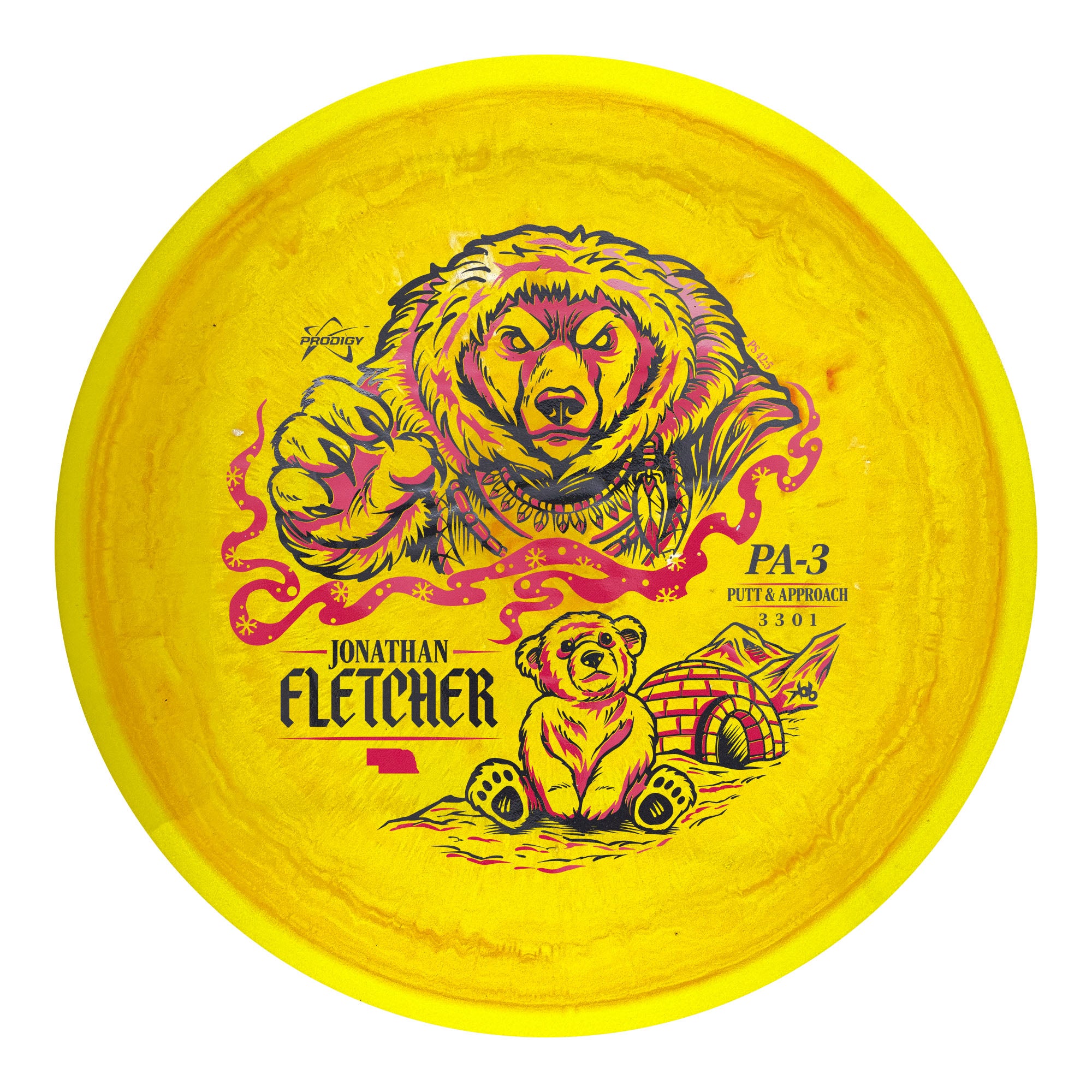 Prodigy PA-3 500 Spectrum Jonathan Fletcher 2026 Signature Series Putt and Approach Golf Disc