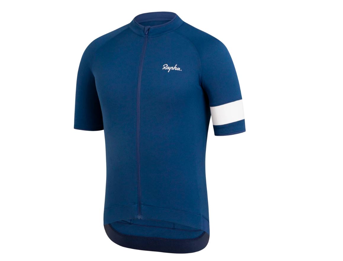 Rapha Men's Core Short Sleeve Bike Jersey Dark Blue