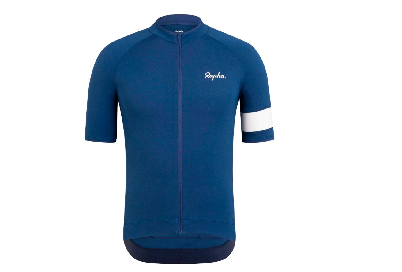 Rapha Men's Core Short Sleeve Bike Jersey Dark Blue