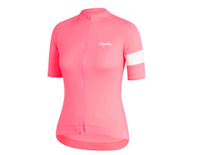 Rapha Women's Core Short Sleeve Bike Jersey Visibility PInk