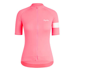 Rapha Women's Core Short Sleeve Bike Jersey Visibility PInk