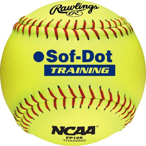 Rawlings 12" NCAA Soft Poly Core Fastpitch Training Ball Dozen