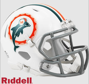 Riddell NFL Miami Dolphins Speed Mini Tribute Helmet