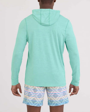 SAXX Men's Droptemp All Day Cooling Hoodie MINT JELLY HEATHER
