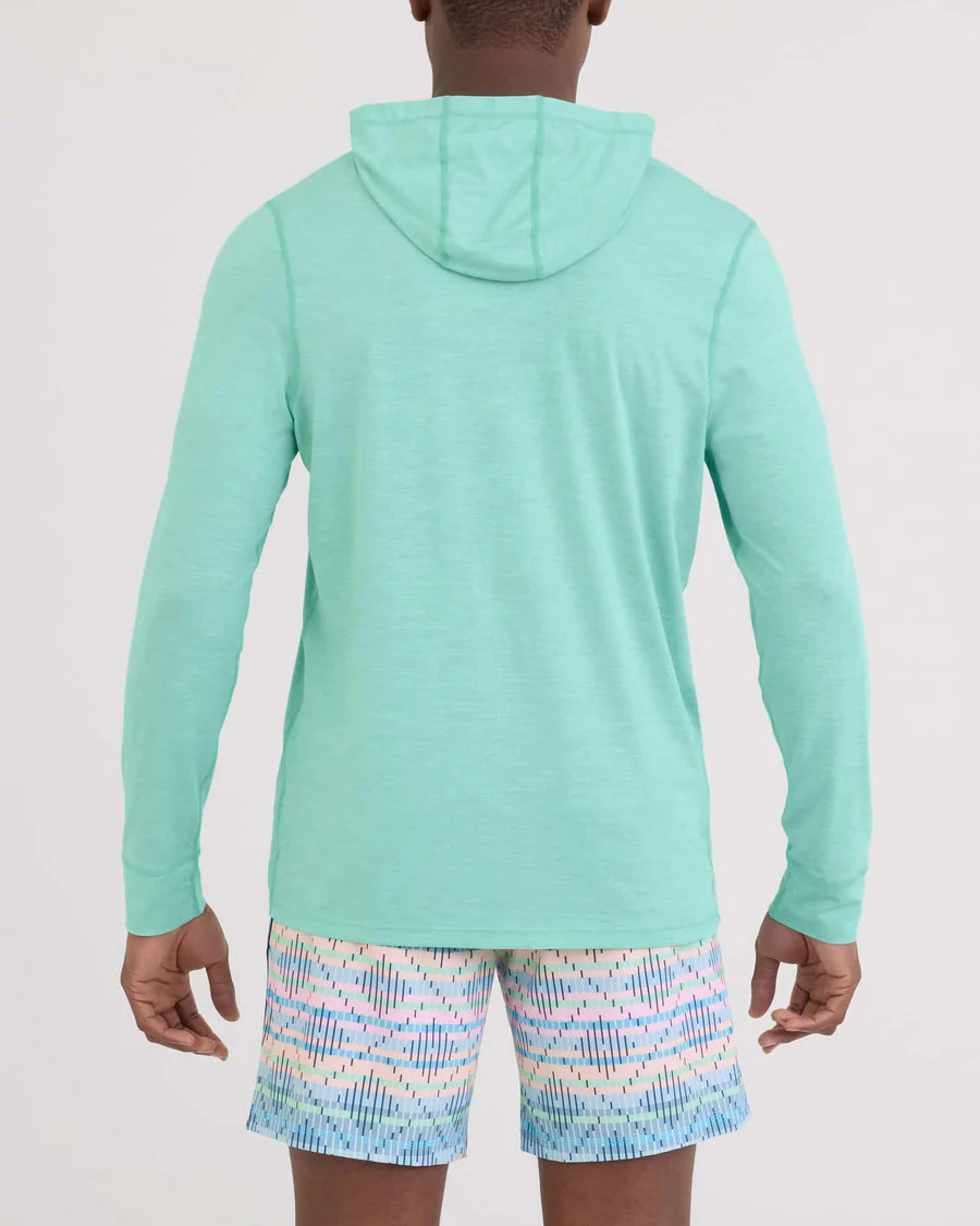 SAXX Men's Droptemp All Day Cooling Hoodie MINT JELLY HEATHER
