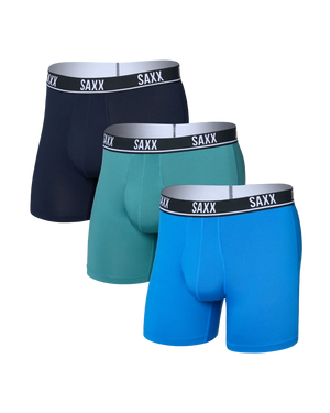 SAXX Men's Essential Performance Mesh Boxer Briefs 3-Pack